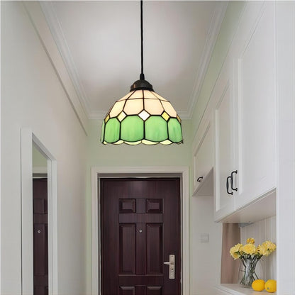 Retro Tiffany Style Glass Pendant Lamp