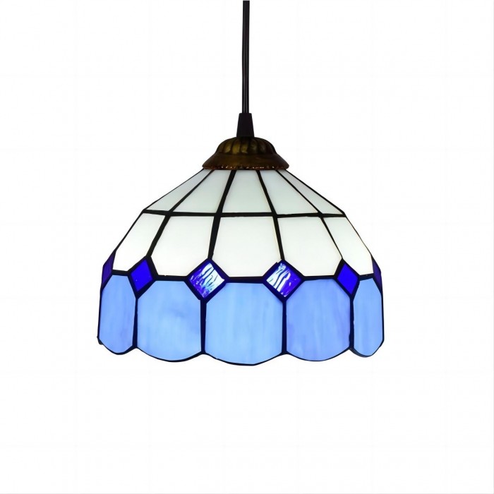 Retro Tiffany Style Glass Pendant Lamp