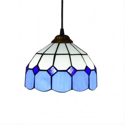 Retro Tiffany Style Glass Pendant Lamp