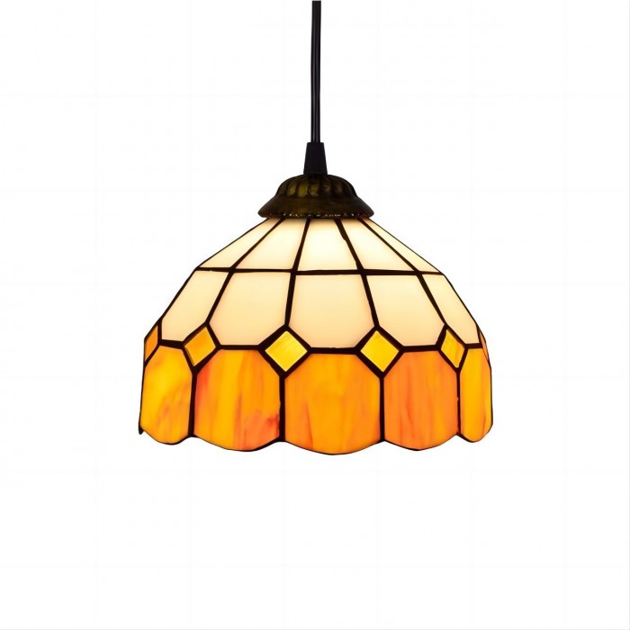 Retro Tiffany Style Glass Pendant Lamp