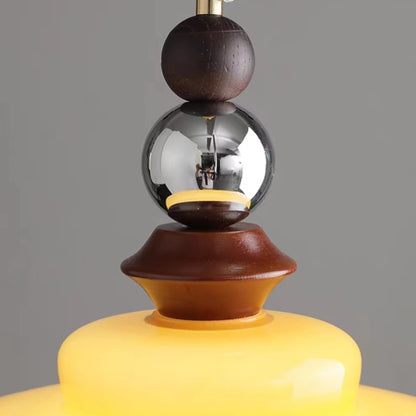 Retro Bauhaus UFO Glass Pendant Light