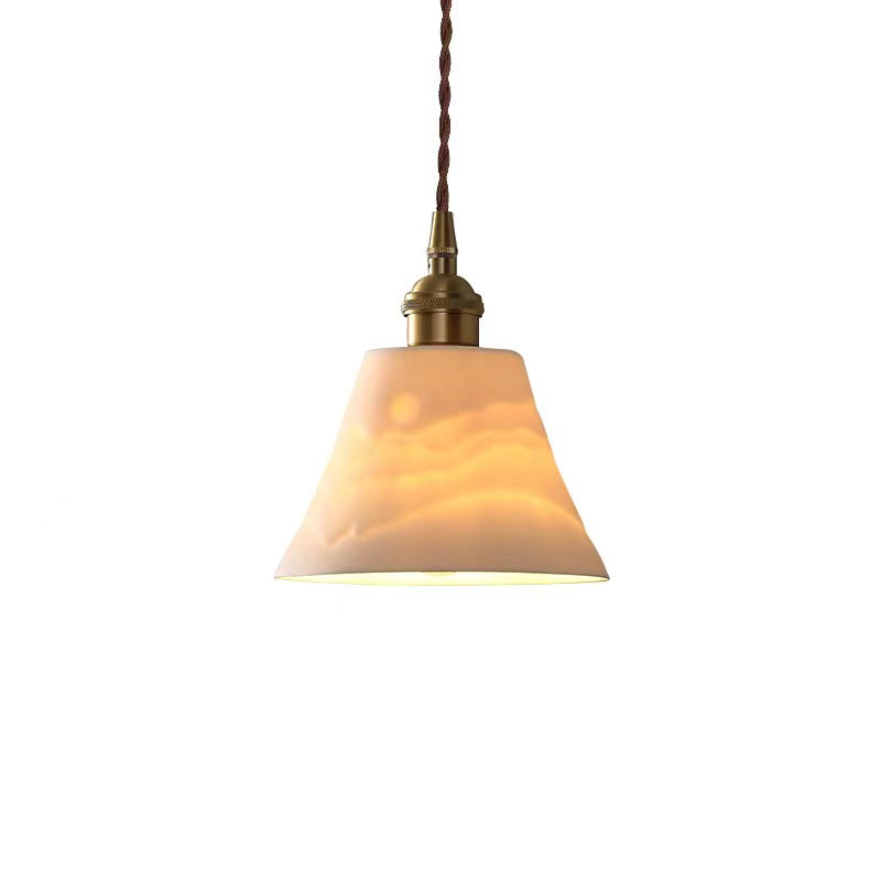 Retro Classic White Ceramic Pendant Lamp