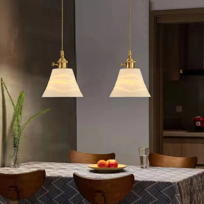 Retro Classic White Ceramic Pendant Lamp