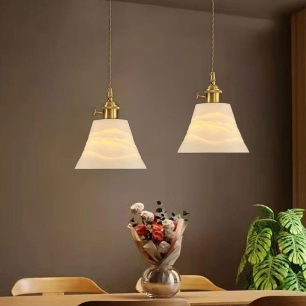 Retro Classic White Ceramic Pendant Lamp