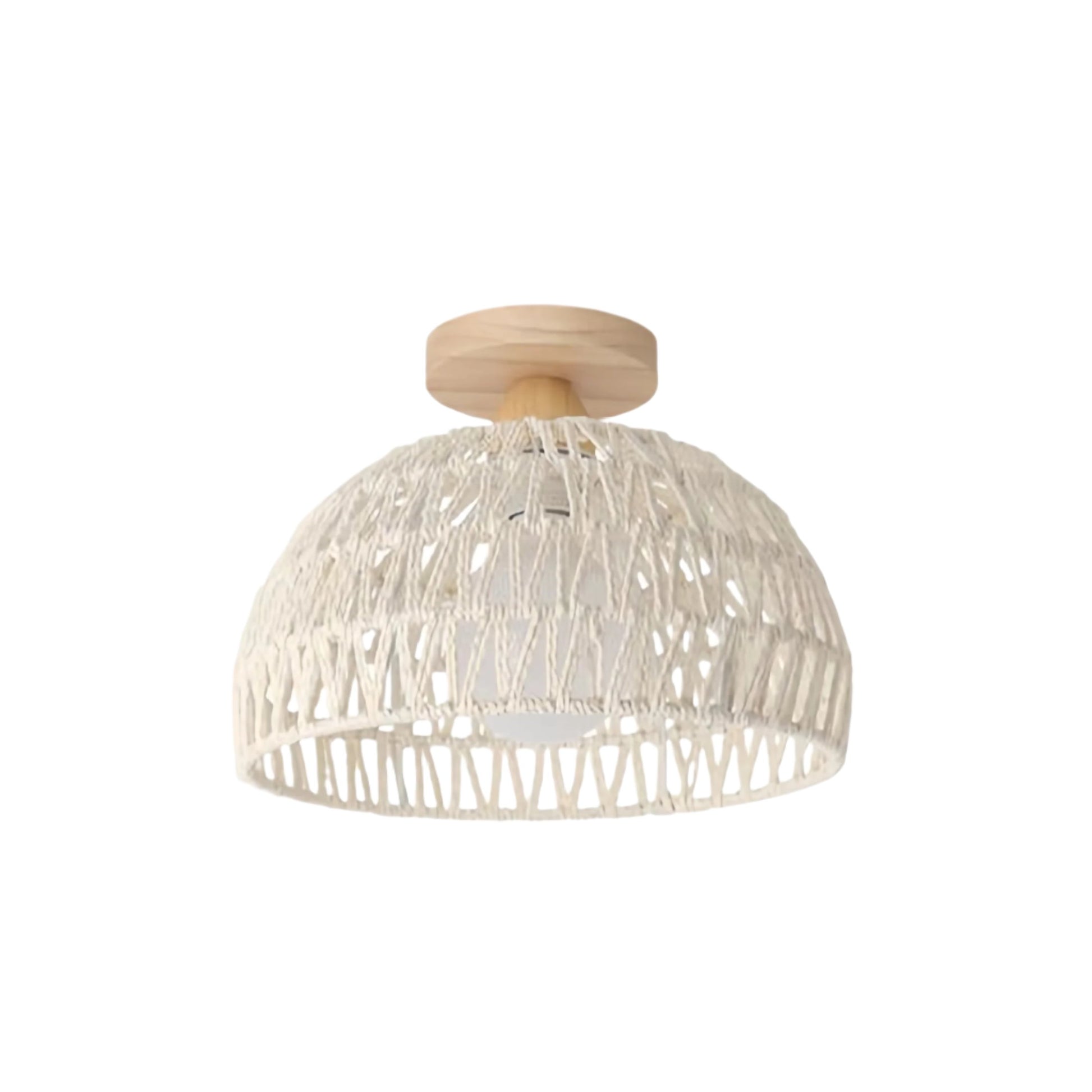 Rustic Weaving Rattan Ceiling Lamp