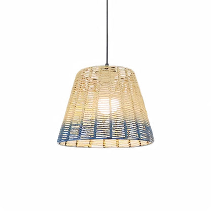 Rustic Style Wicker Rattan Pendant Light