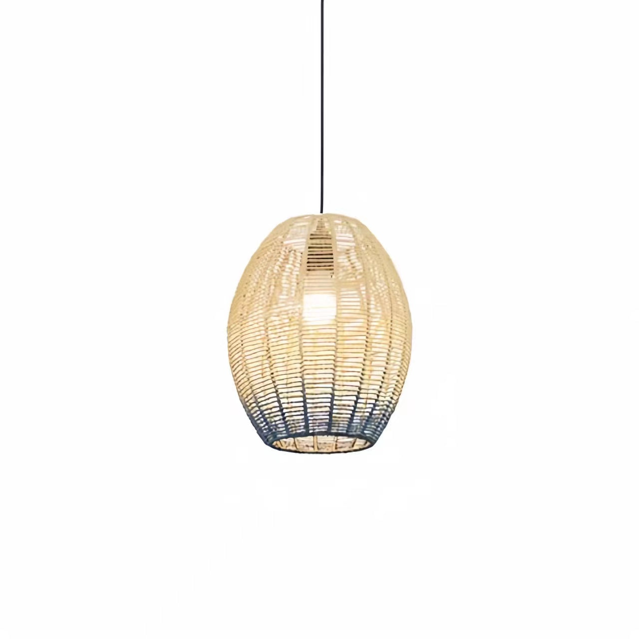 Rustic Style Wicker Rattan Pendant Light