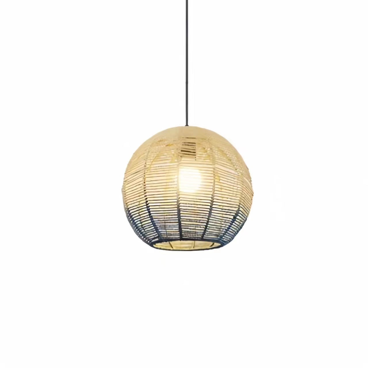 Rustic Style Wicker Rattan Pendant Light