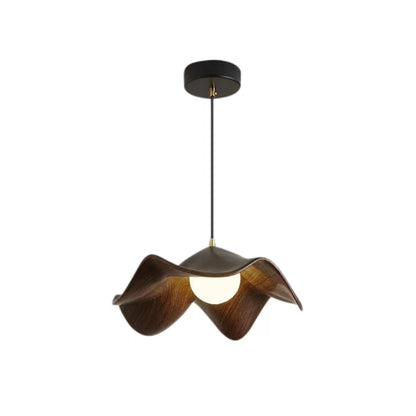 Scandinavian Lotus Leaf Resin Iron Pendant Lamp