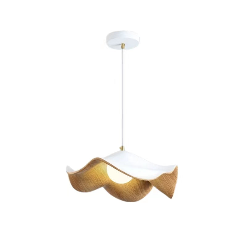 Scandinavian Lotus Leaf Resin Iron Pendant Lamp