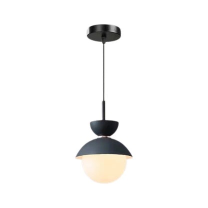 Scandinavian Macaron Style Glass Ball Pendant Lamp