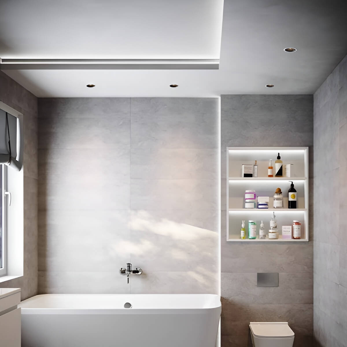 Scandinavian Modern Waterproof LED Recessed Light for Bathroom