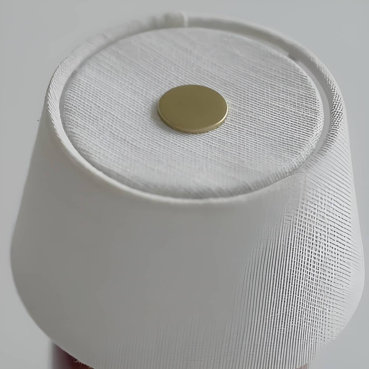 Scandinavian Small Battery Operated Table Lamp with Ceramic Base