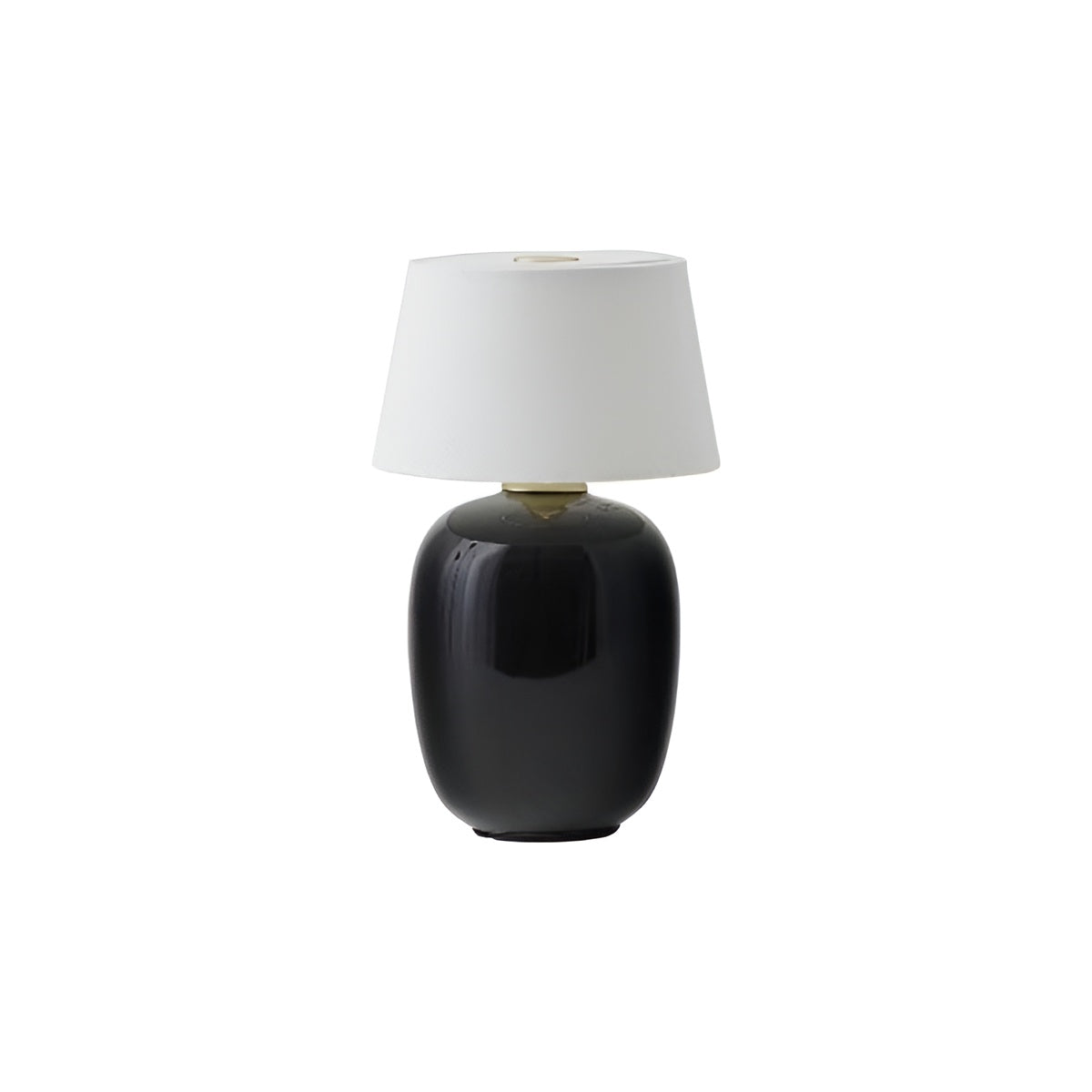 Scandinavian Small Battery Operated Table Lamp with Ceramic Base