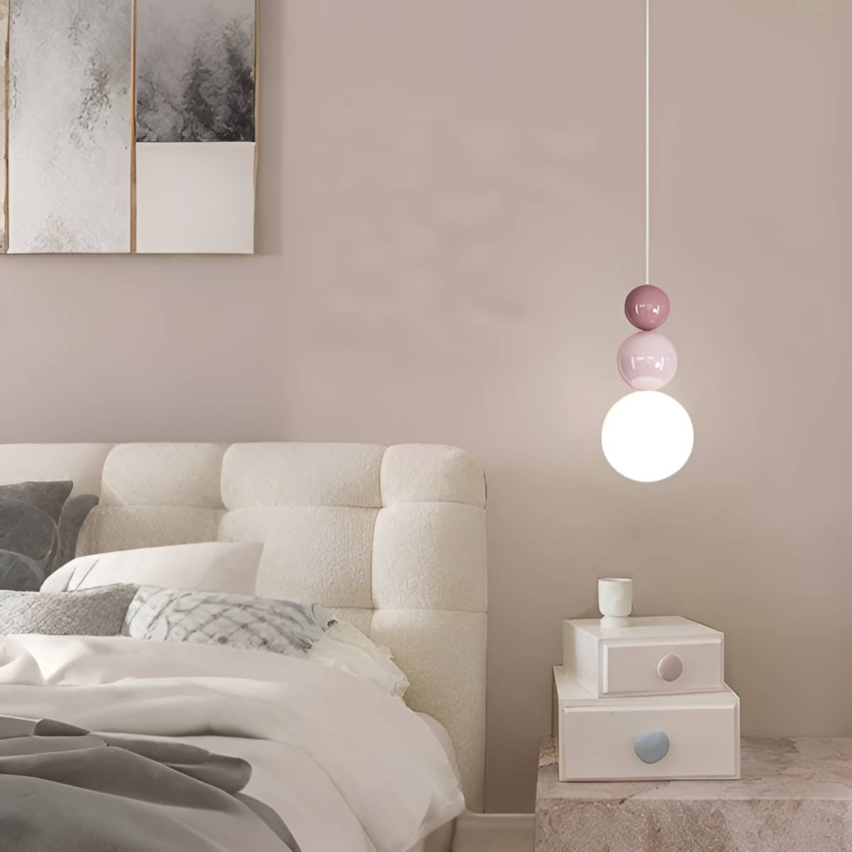 Scandinavian Stacked Ball Small Hanging Lamp