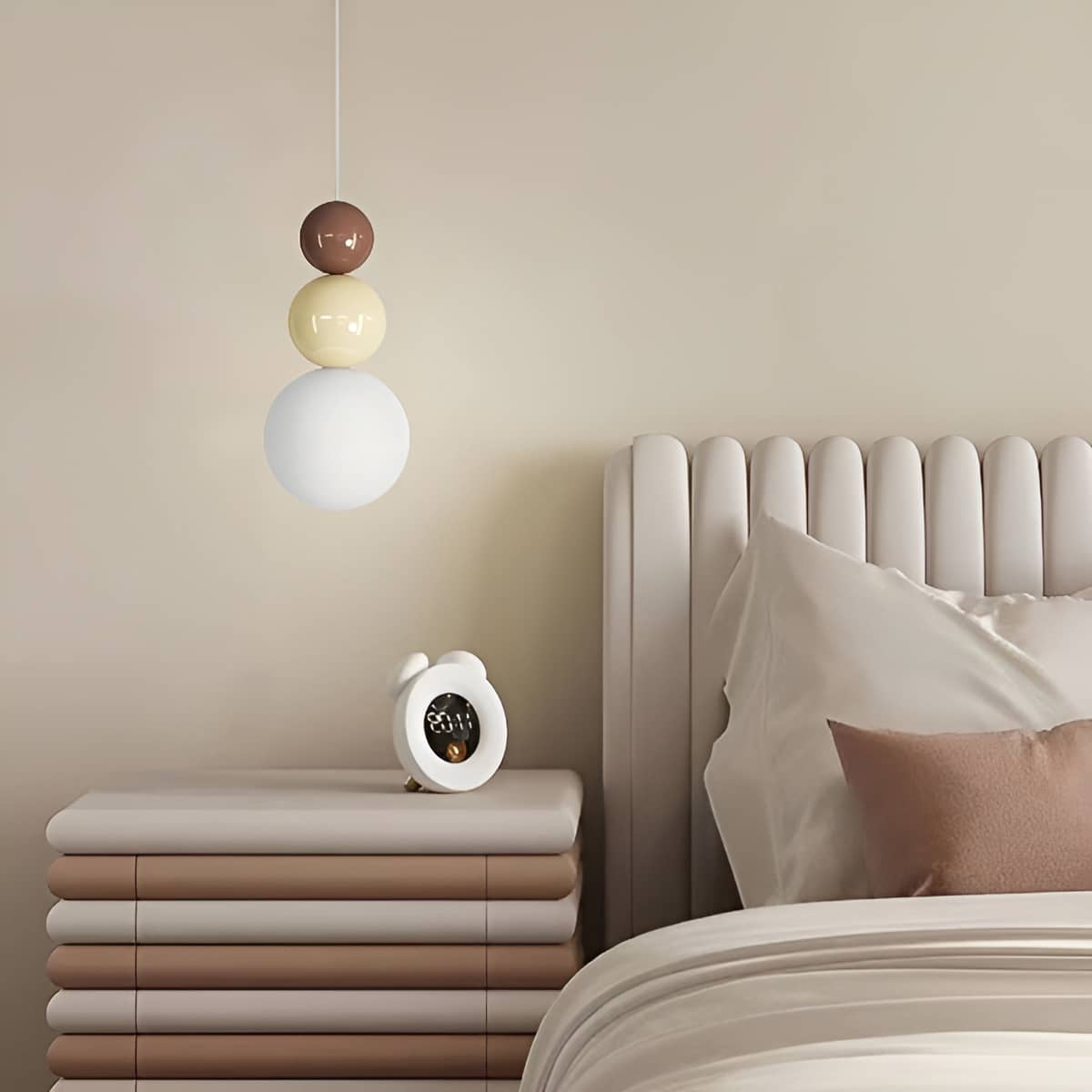 Scandinavian Stacked Ball Small Hanging Lamp