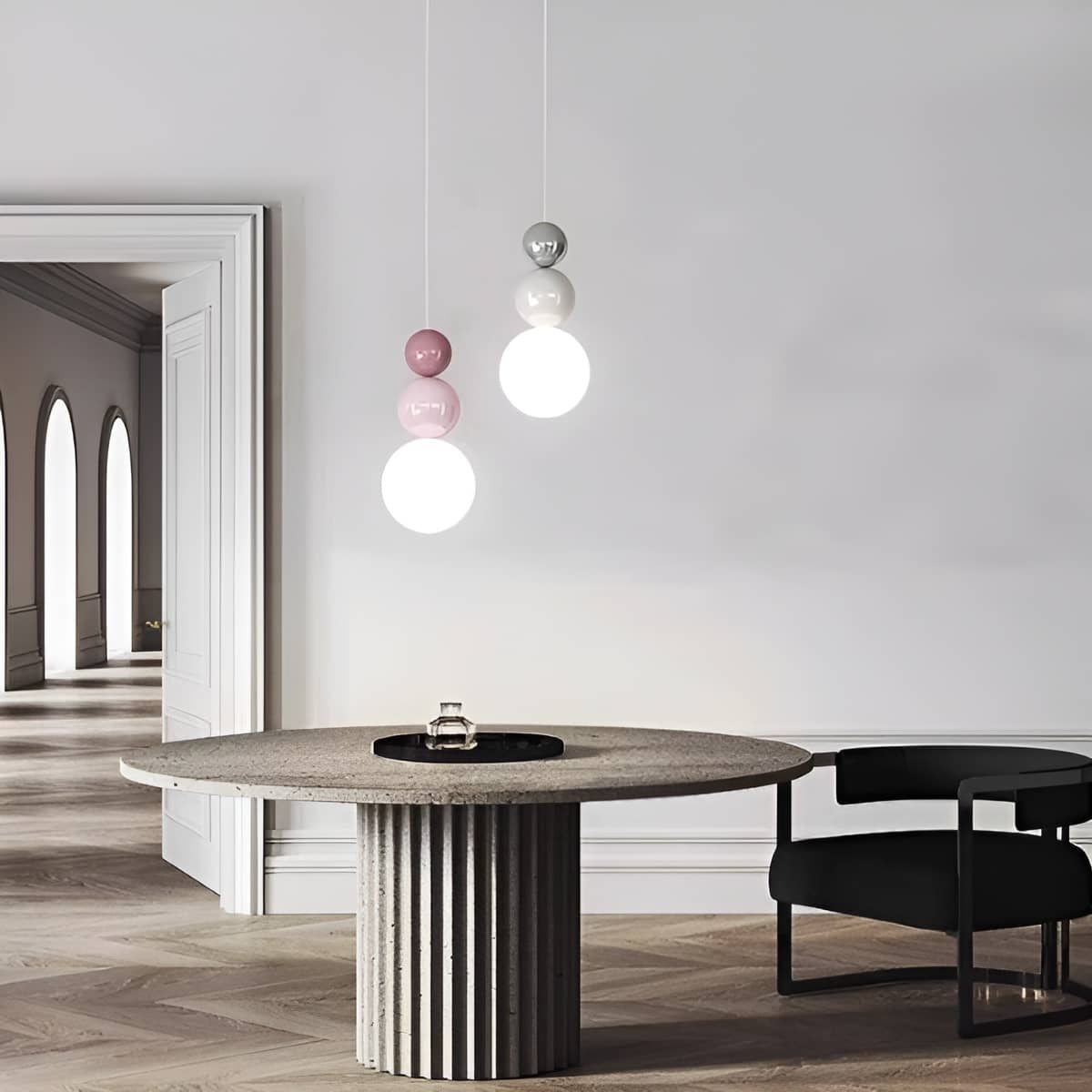 Scandinavian Stacked Ball Small Hanging Lamp