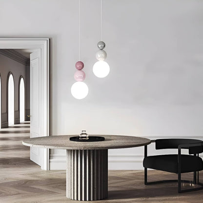 Scandinavian Stacked Ball Small Hanging Lamp