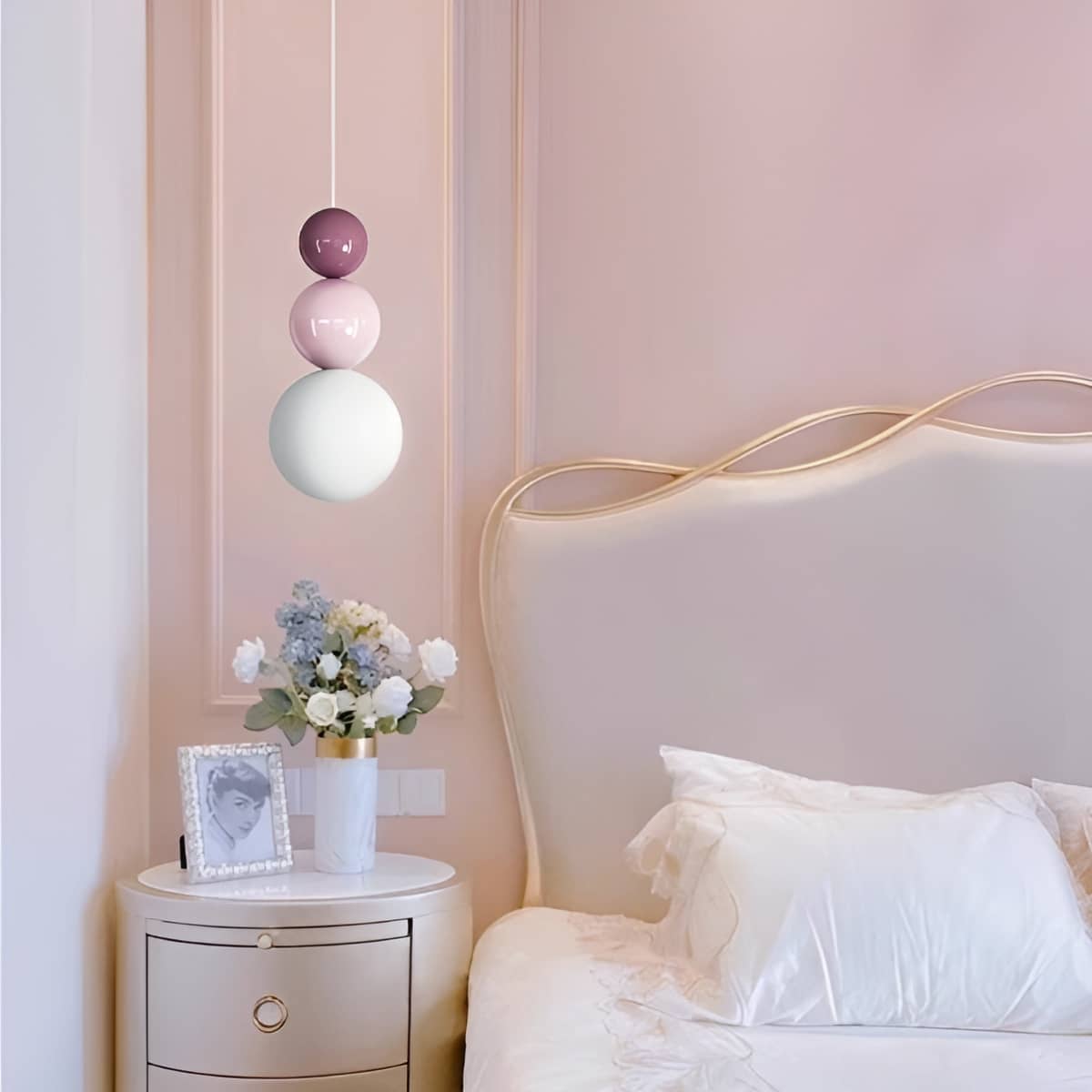 Scandinavian Stacked Ball Small Hanging Lamp