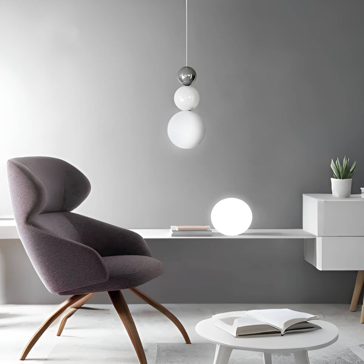 Scandinavian Stacked Ball Small Hanging Lamp