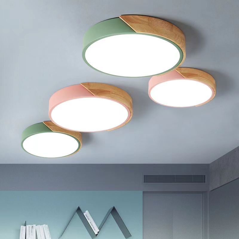 Scandinavian Design Macaron LED Ceiling Lamp