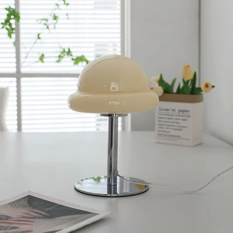 Bauhaus Mushroom Glass Table Lamp For Bedroom