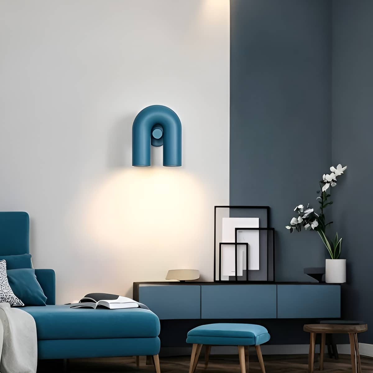 Scandinavian Cirkus U Shaped Sculptural Wall Light