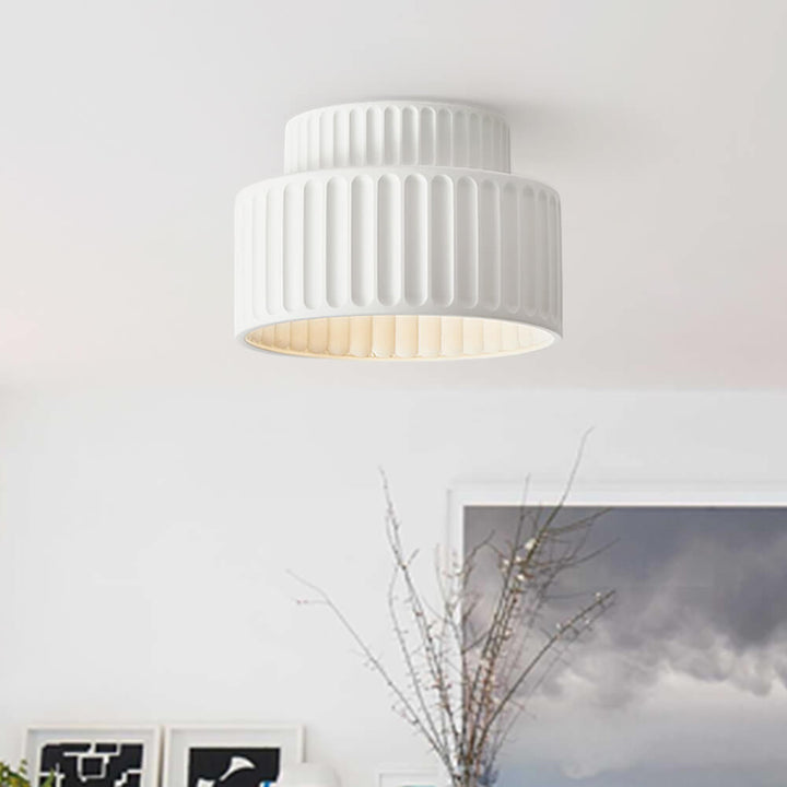 Simple Japanese Style Resin Ceiling Lamp