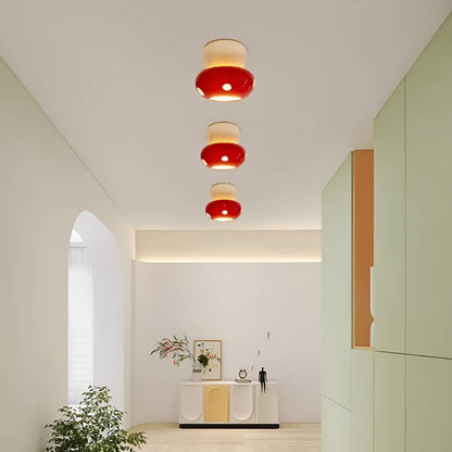 Small Ceramic Decorative Mushroom Recessed Ceiling Light