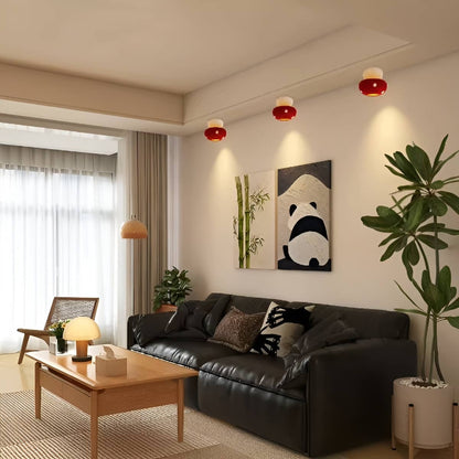 Small Ceramic Decorative Mushroom Recessed Ceiling Light