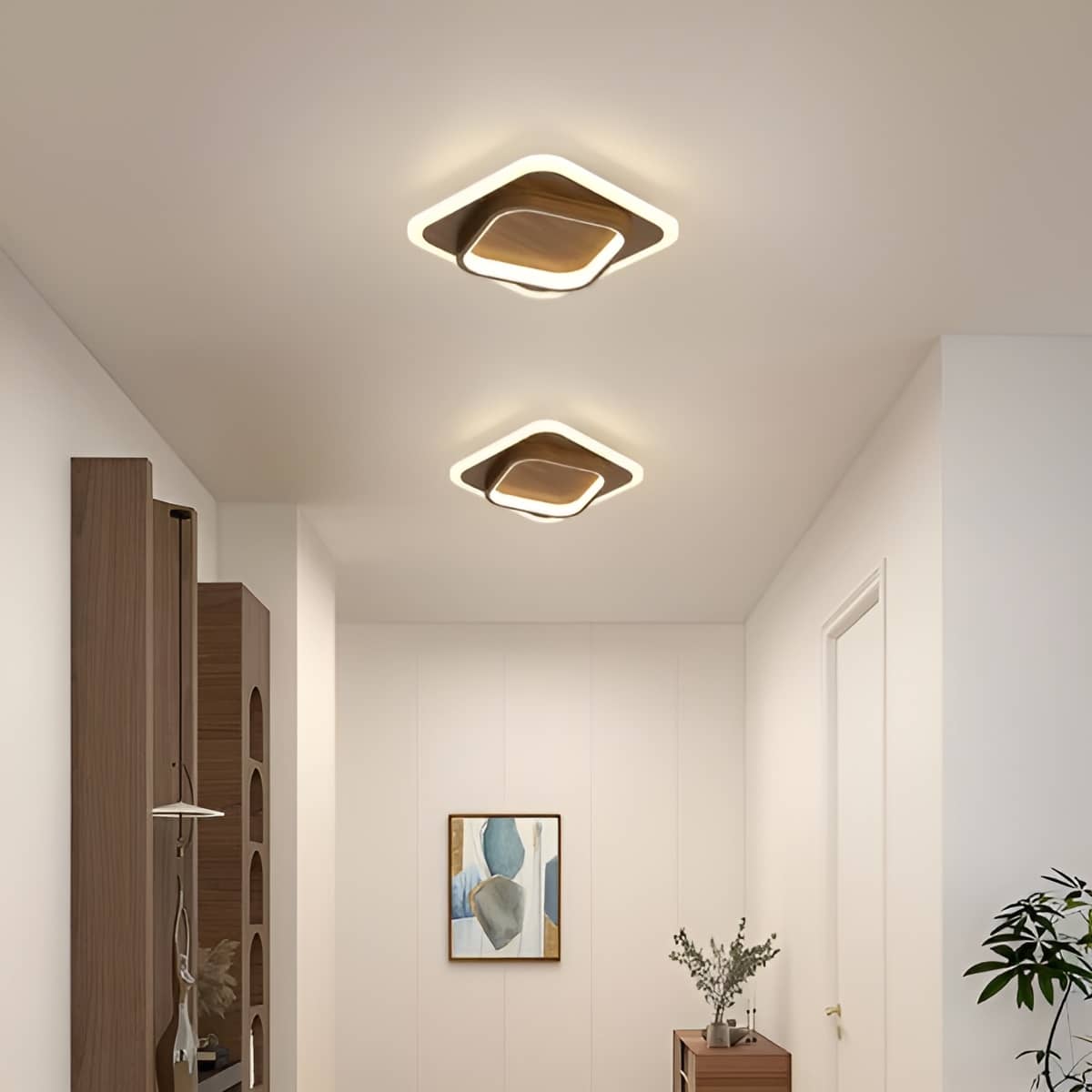 Small Geometric LED Modern Square Ceiling Light