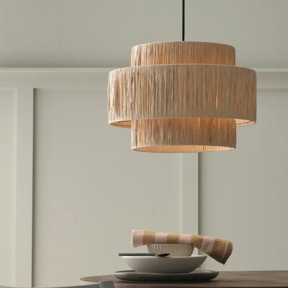 Straw Art Wabi Sabi Rattan Pendant Lamp