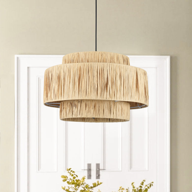 Straw Art Wabi Sabi Rattan Pendant Lamp