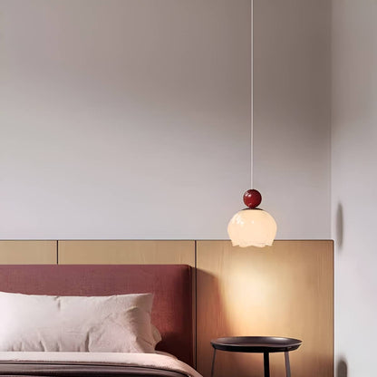 Stylish Tulip Shade Small Glass Pendant Light