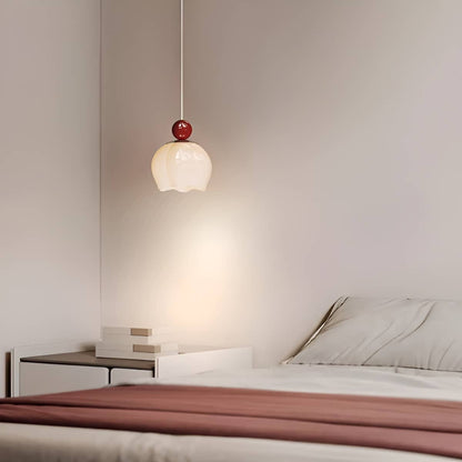 Stylish Tulip Shade Small Glass Pendant Light