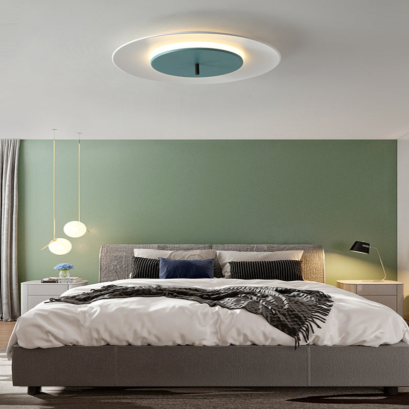 Macaron Round UFO Creative Ceiling Lamp