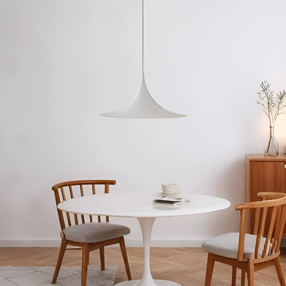 Trumpet Shape Minimalist Dining Table Hanging Light
