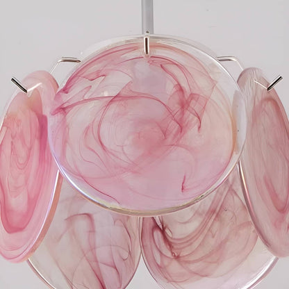 Vintage Artistic Murano Glass Petal Ceiling Light