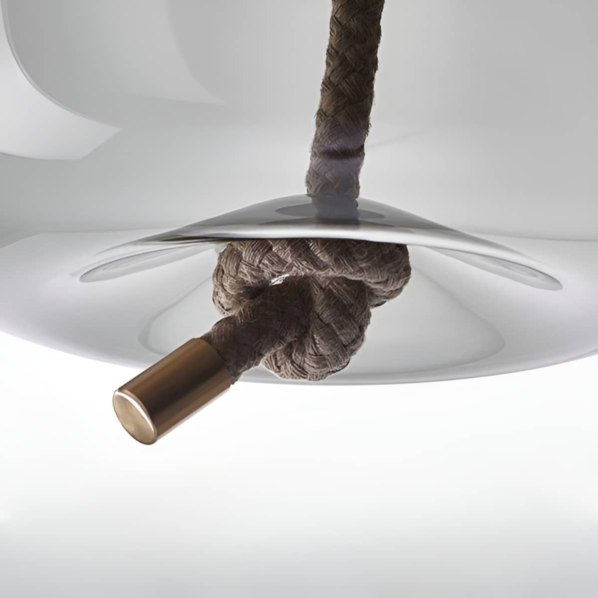 Vintage Industrial LED Knot and Coloured Glass Pendant Light