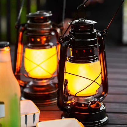 Vintage Rechargeable LED Camping Table Lamp