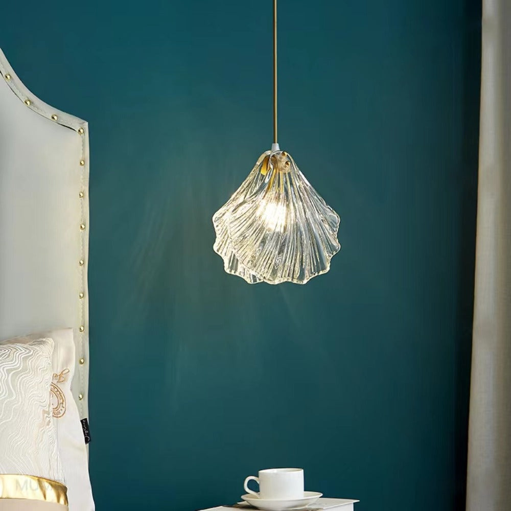 Vintage Seashell Glass Pendant light