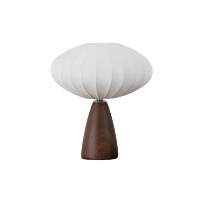 Vintage Art Deco Fabric Ceramic Table Lamp