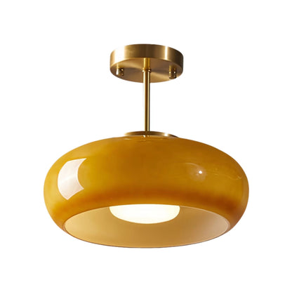 Vintage Bauhaus Glass Ceiling Lamp