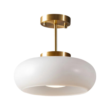 Vintage Bauhaus Glass Ceiling Lamp