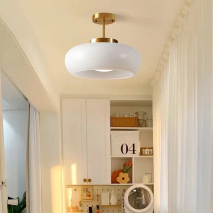 Vintage Bauhaus Glass Ceiling Lamp