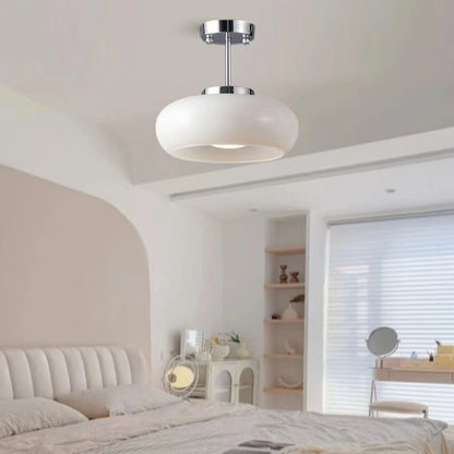 Vintage Bauhaus Glass Ceiling Lamp