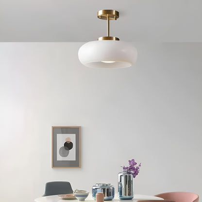Vintage Bauhaus Glass Ceiling Lamp