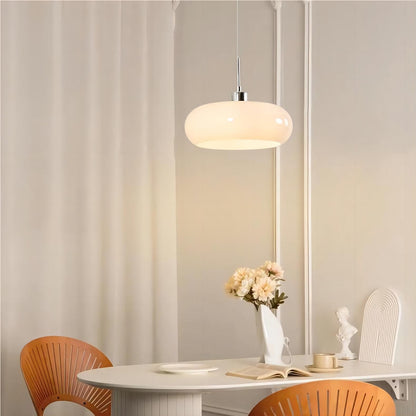 Vintage Bauhaus Glass Pendant Lamp
