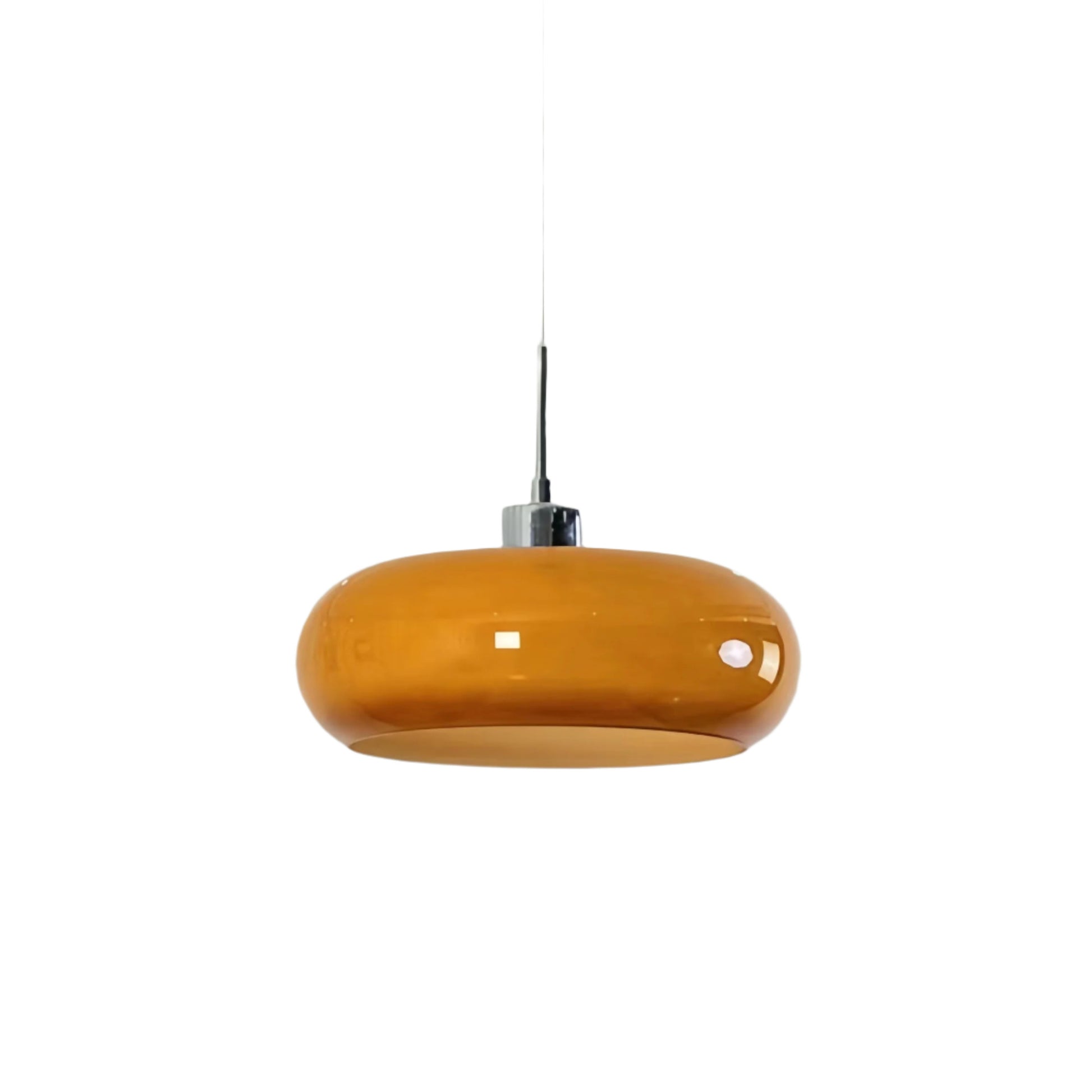 Vintage Bauhaus Glass Pendant Lamp