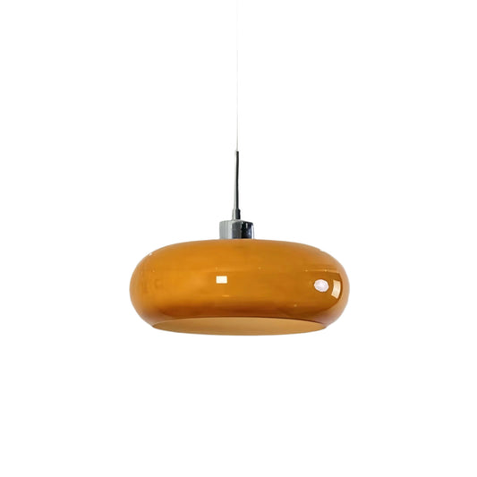 Vintage Bauhaus Glass Pendant Lamp